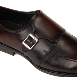 Brown Rubber Sole Cow Leather Formal